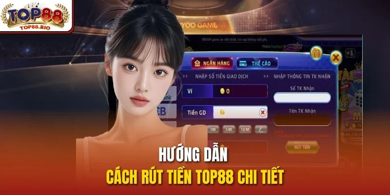 Hướng dẫn cách rút tiền top88 chi tiết