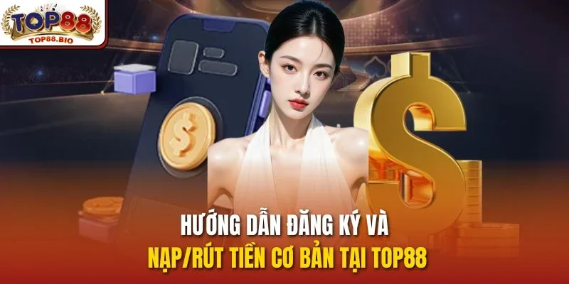 Hướng dẫn đăng ký và nạp/rút tiền cơ bản tại Top88